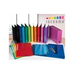 Classeur A4 4 anneaux 30mm Iderama, rose EXACOMPTA