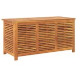 vidaXL Boîte de rangement de jardin persiennes 113x50x56cm bois acacia