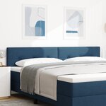 Headboard LED vidaXL Boutonné Bleu 100 cm en Tissu