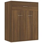 vidaXL Buffet Chêne marron 60x30x75 cm Bois d'ingénierie