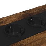 vidaXL Cabinet de chevet Chêne fumé 42 x 41 x 56 cm Bois d'ingénierie