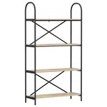 vidaXL Étagère Chêne Sonoma 80 x 30 x 146 cm Bois d'ingénierie