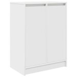 vidaXL Armoire à chaussures blanc 57x34x76 cm bois d'ingénierie