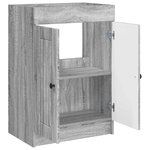 vidaXL Armoire sous évier de salle de bain Sonoma gris