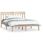 vidaXL Cadre de lit 120x190 cm Petit double Bois massif