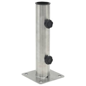 vidaXL Base de parasol pour mât Ø38/48 mm argenté acier