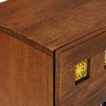 vidaXL Cabinet de chevet Marron 50 x 33 x 60 cm Bois de mangue massif