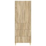 vidaXL Ensemble de Meubles 2 Pièces Chêne Sonoma 66 x 34 5 x 90 cm