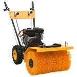 vidaXL Souffleuse à neige et balayeuse à essence 2 en 1 6 5 CH