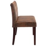 vidaXL Banc 120 cm Marron Similicuir daim