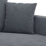 vidaXL Canapé à 3 places Gris foncé 180 cm Velours