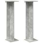 vidaXL Support de Plante 2 pièces Gris béton 25 x 25 5 x 100 5 cm