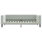 vidaXL Lit de repos sans matelas gris clair 90x200 cm velours