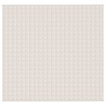 vidaXL Couverture lestée Crème clair 220x230 cm 11 kg Tissu