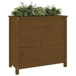 vidaXL Jardinière marron miel 82 5x40x78 cm bois massif de pin
