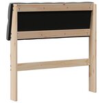 vidaXL Tête de lit capitonnée Gris foncé 75 cm Pin massif