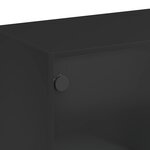 vidaXL Buffet noir 102x37x75 5 cm bois d'ingénierie