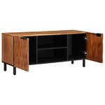 vidaXL Meuble TV avec étagère Finition Acacia Brun 105 x 33 x 46 cm
