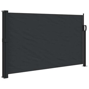 vidaXL Auvent latéral rétractable noir 120x600 cm