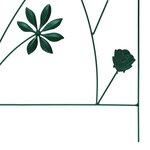 vidaXL Clôture de jardin 3 Pièces Vert 112 x 40 cm Acier