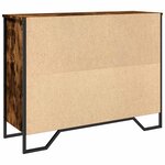 vidaXL Buffet chêne fumé 97x32 5x74 5 cm bois d'ingénierie