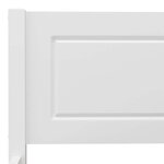 vidaXL Cadre de lit sans matelas bois de pin massif blanc 120x200 cm