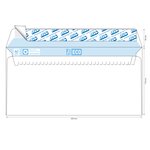 Enveloppes blanches 110x220 - 50+10 offertes - gpv