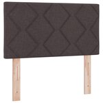 Box Spring VidaXL avec Matelas Marron Foncé 80x200 cm en Tissu