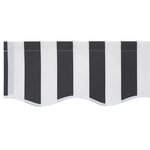 vidaXL Tissu de remplacement pour auvent pour cadre de 3 5x2 m anthracite et blanc