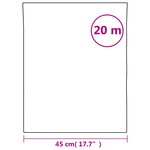vidaXL Film pour fenêtre dépoli design à rayures 45x2000 cm PVC