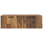 vidaXL Meuble TV mural Bois ancien 98 x 41 x 30 cm Bois d'ingénierie