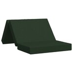 vidaXL Canapé-lit pliable 80 x 67 x 45 cm Vert foncé