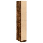vidaXL Garde-robe chêne fumé 30x50x200 cm bois d'ingénierie