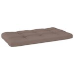vidaXL Canapé central palette de jardin Gris Bois de pin imprégné