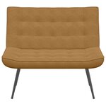 vidaXL Banc marron 110x74x84 cm velours
