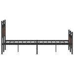 vidaXL Cadre de lit sans matelas chêne marron 120x190 cm