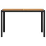 vidaXL Ensemble à dîner de jardin avec coussins 3 Pièces poly rotin noir