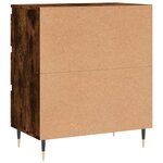 vidaXL Buffet Chêne fumé 60x35x70 cm Bois d'ingénierie