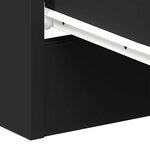 vidaXL Tables de chevet 2 Pièces Noir 38x35x56 cm Bois d'ingénierie