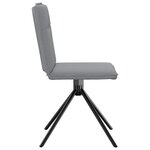 vidaXL Chaises à manger lot de 4 gris clair tissu