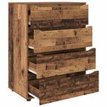 vidaXL Armoires de rangement 2 Pièces Bois Ancien 80 x 48 x 105 cm