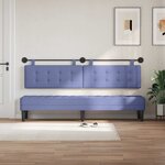 vidaXL Tête de lit suspendue Bleu denim Tissu