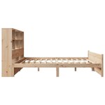 vidaXL Lit bibliothèque sans matelas 160x200 cm bois massif de pin
