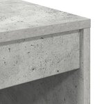 vidaXL Bureau d'écriture Gris béton MDF effet béton 70 x 50 x 76 cm