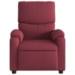 vidaXL Fauteuil inclinable Rouge bordeaux Tissu