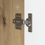 vidaXL Buffet Chêne artisanal 89 x 34 5 x 80 cm Bois d'ingénierie