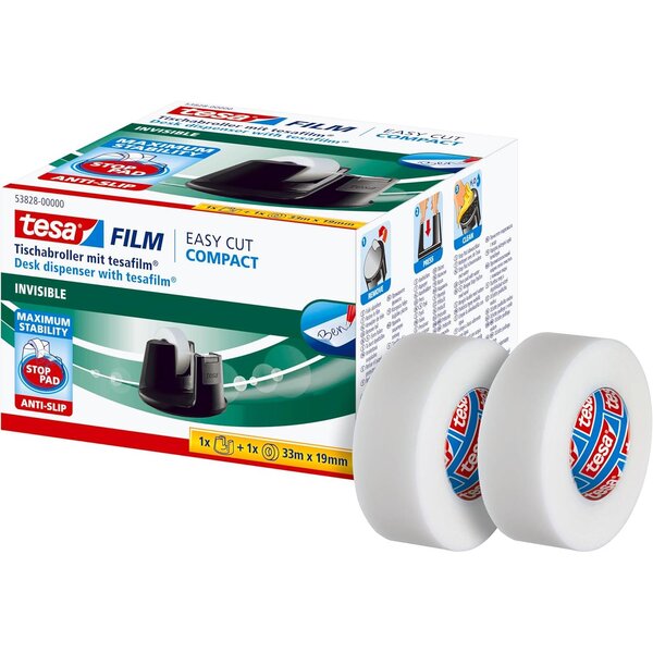 Dévidoir de table Easy Cut Compact  pack économique x 10 TESA
