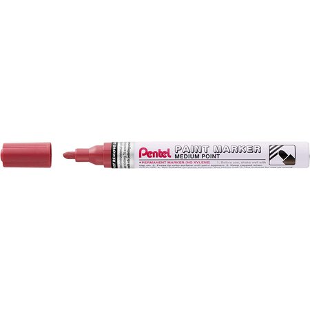 Marqueur peinture paint marker  pointe moyenne  rouge nacré pentel