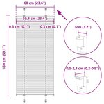 vidaXL Store plissé gris clair 60x150 cm largeur du tissu 59 4 cm