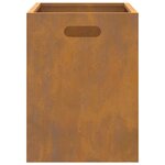 vidaXL Braise Marron 50 x 30 x 40 cm Acier